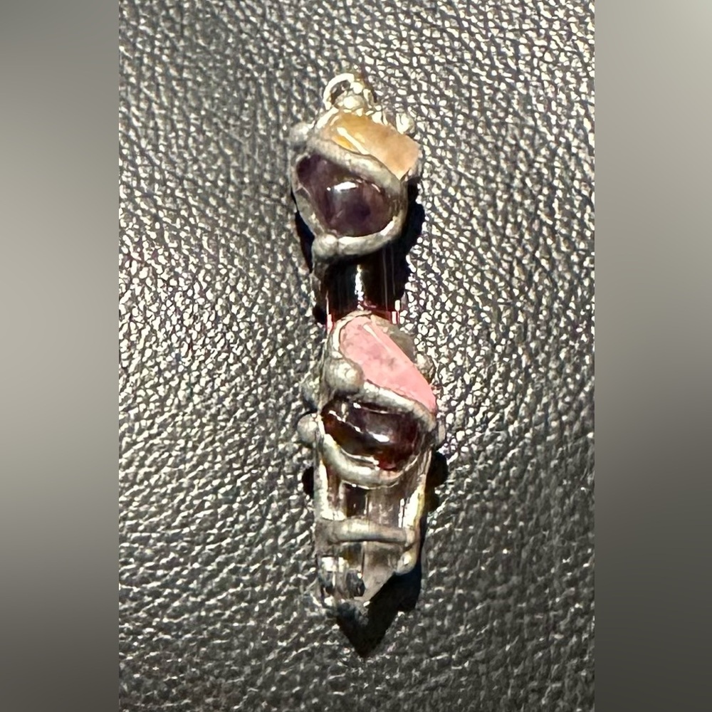 Crystal and stone charm